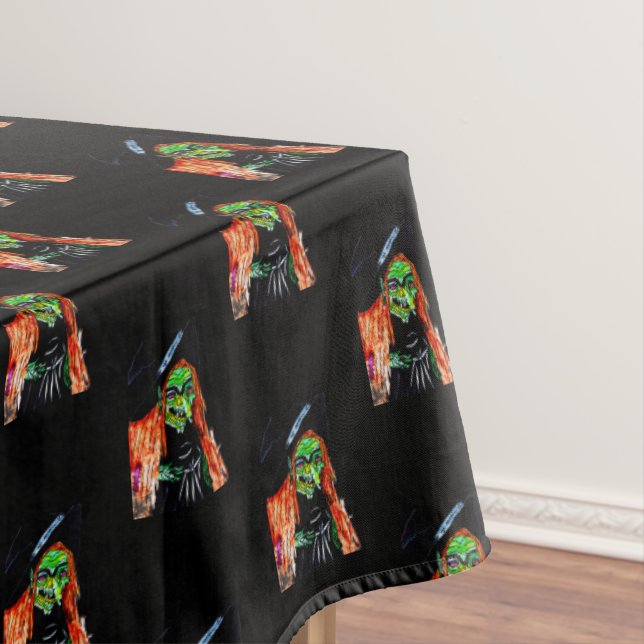 Toalha De Mesa BROOMHILDA HALLOWEEN WITCH tablecloth (Posição Original)