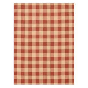 Toalha De Mesa Brown Checkered Gingham Pattern