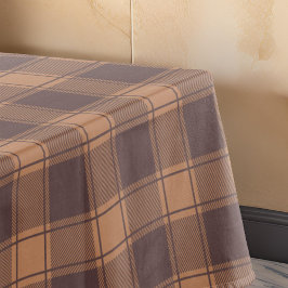 Toalha De Mesa Brown Gingham Fall Autumn