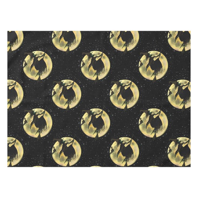 Toalha De Mesa Bruxa de Halloween (Frente (Horizontal))