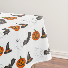 Toalha De Mesa Bruxa-Fantasma de Bat-Pumpkin do Halloween
