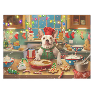 Toalha De Mesa Bull Terrier Confeitaria de Feriado: Natal Festivo