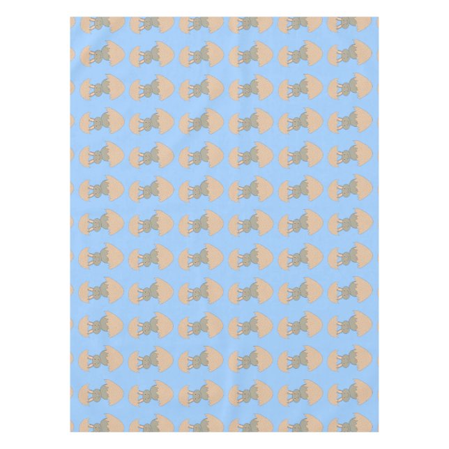 Toalha De Mesa Bunny Hatching from Egg Weird Tablecloth (Frente)