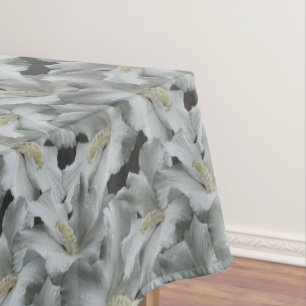 Toalha De Mesa Buquê de Flores de Hibisco Branco