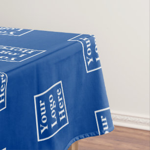 Toalha De Mesa Business Blue Seu logotipo aqui Modelo de padrão