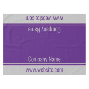 Toalha De Mesa Business Royal Purple e Cinza de texto