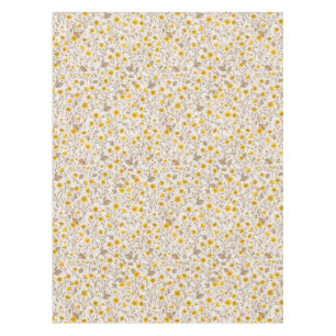 Toalha De Mesa Buttercups, amarelo e marrom