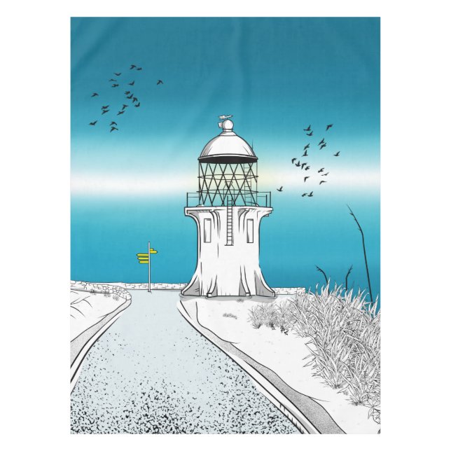 Toalha De Mesa Cabo Reinga Farol Nova Zelândia (Frente)