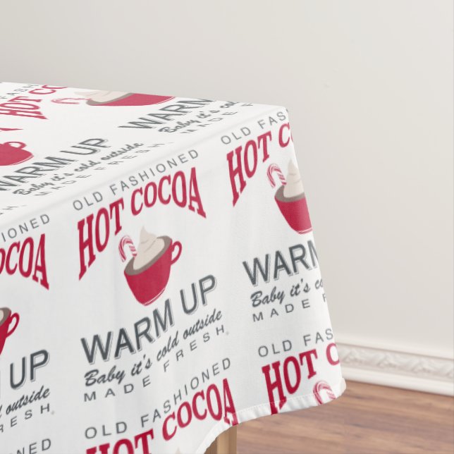 Toalha De Mesa Cacau quente para fazendas de férias (Posição Original)