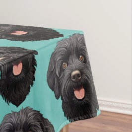 Toalha De Mesa Cachorro Preto Labradoodle
