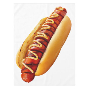 Toalha De Mesa Cachorro-quente do SlipperyJoe's com vibe de churr