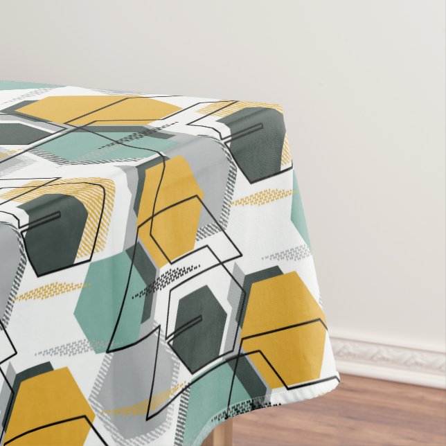 Toalha De Mesa Cachorros. padrão geométrico de abstrato.1 (Posição Original)