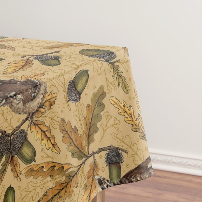 Toalha De Mesa Cães e bolotas de mel (Posição Original)