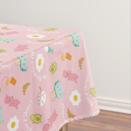 Toalha De Mesa Café da Manhã Fresco com torrada, bacon e ovos a r