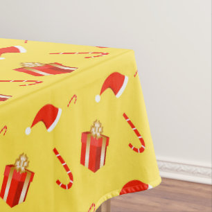 Toalha De Mesa Caixa de presentes de Natal Cana de chocolate