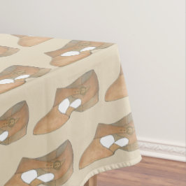 Toalha De Mesa Calçado de professor de dança moderna lírica Tan