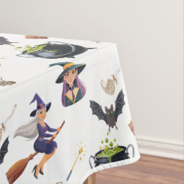 Toalha De Mesa Caldeirão de Bruxas de Halloween