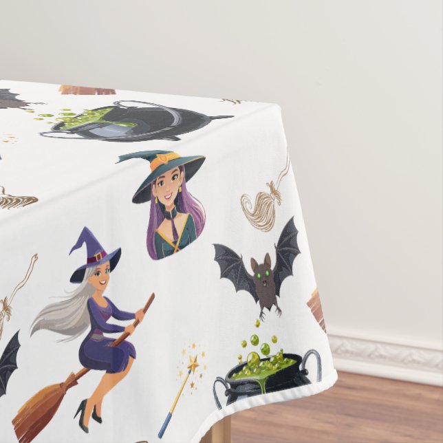 Toalha De Mesa Caldeirão de Bruxas de Halloween (Posição Original)