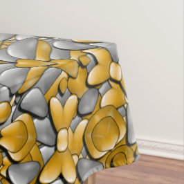 Toalha De Mesa Caleidoscópio de prata Dourado do vintage do metal