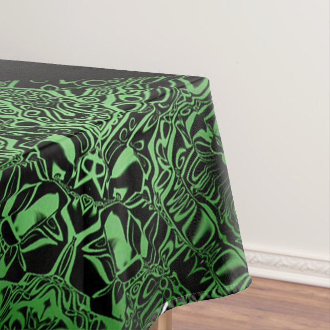 Toalha De Mesa Caleidoscópio Verde (Posição Original)