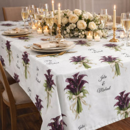 Toalha De Mesa Calla Lillies Wreath Wedding Decor Newlyweds