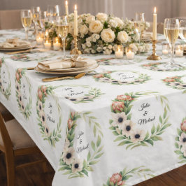 Toalha De Mesa Calla Lillies Wreath Wedding Decor Newlyweds