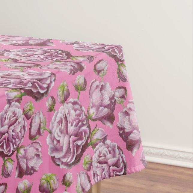 Toalha De Mesa Camellia Rosa Garden Flowers Tablecloth (Posição Original)