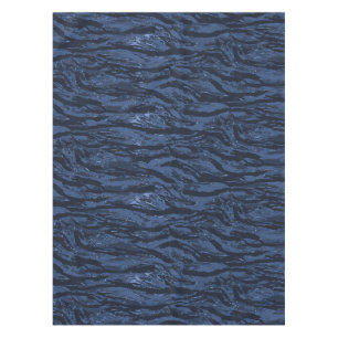 Toalha De Mesa Camo com risca azul