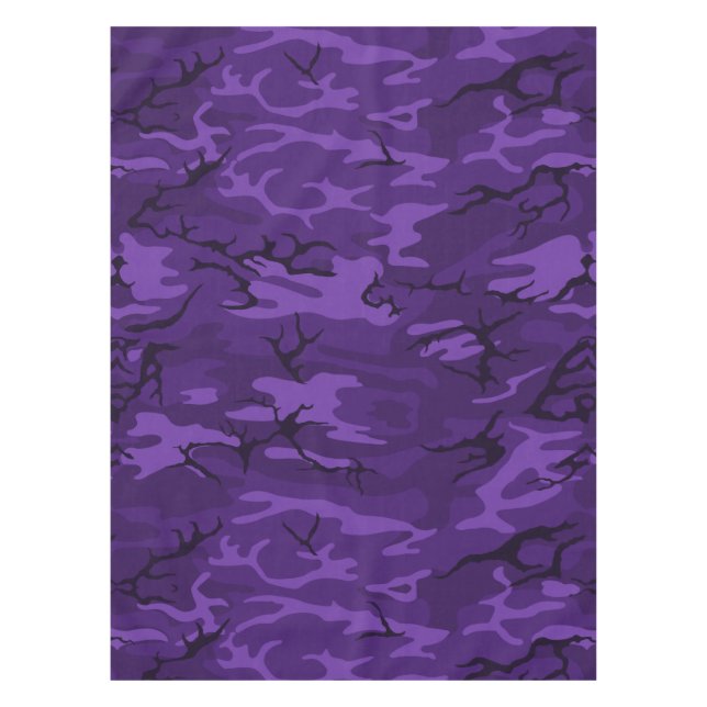 Toalha De Mesa Camo roxo escuro (Frente)