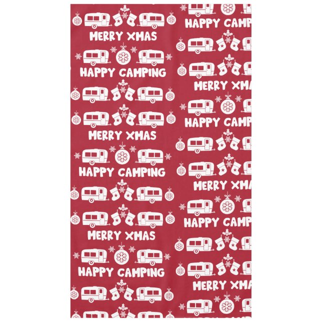 Toalha De Mesa Campanha Feliz de Natal Caravan (Frente)