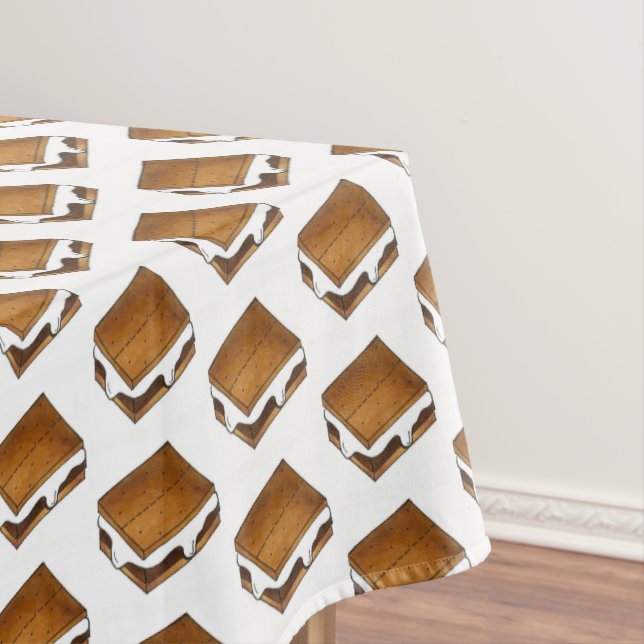 Toalha De Mesa Campfire S'mores Chocolate Marshmallow Smore (Posição Original)