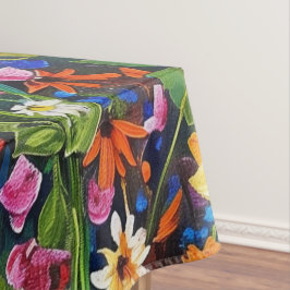 Toalha De Mesa Campo de flor selvagem Pintura acrílica