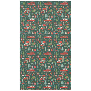 Toalha De Mesa Campos de Natal e Pesca Russos