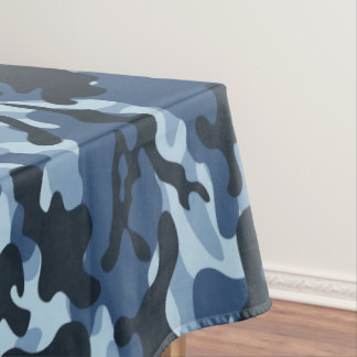 Toalha De Mesa Camuflagem Azul
