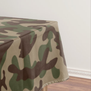 Toalha De Mesa Camuflagem de madeira profunda