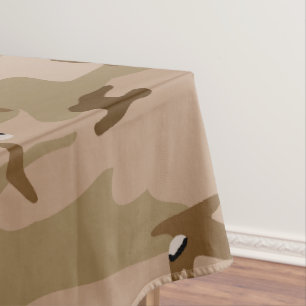 Toalha De Mesa Camuflagem Do Deserto Com Pebolhas, Militares, Exé