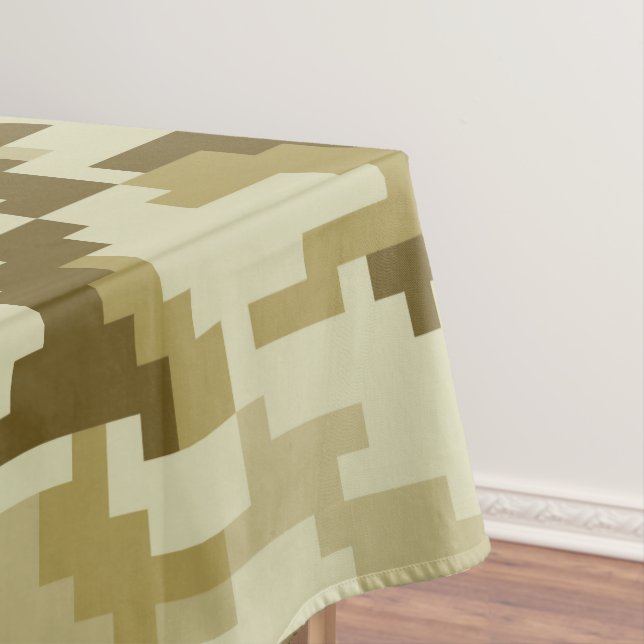 Toalha De Mesa Camuflagem do deserto digital de 8 bits / Camuflag (Posição Original)