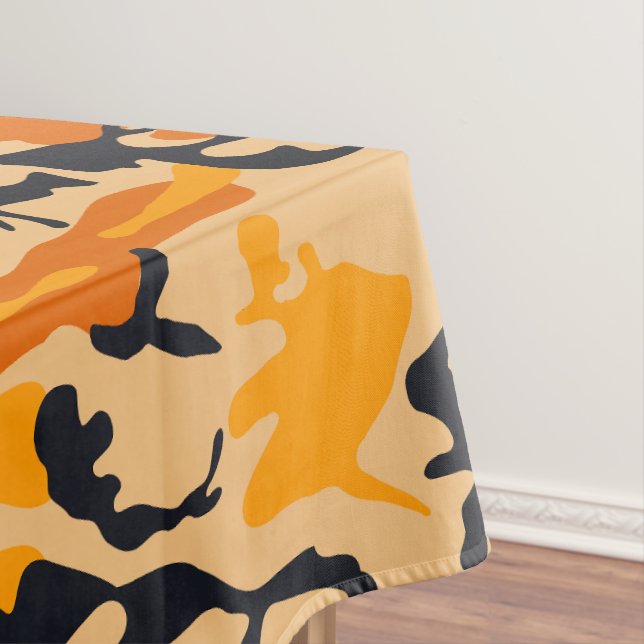 Toalha De Mesa Camuflagem Laranja, Militar, Exército (Posição Original)