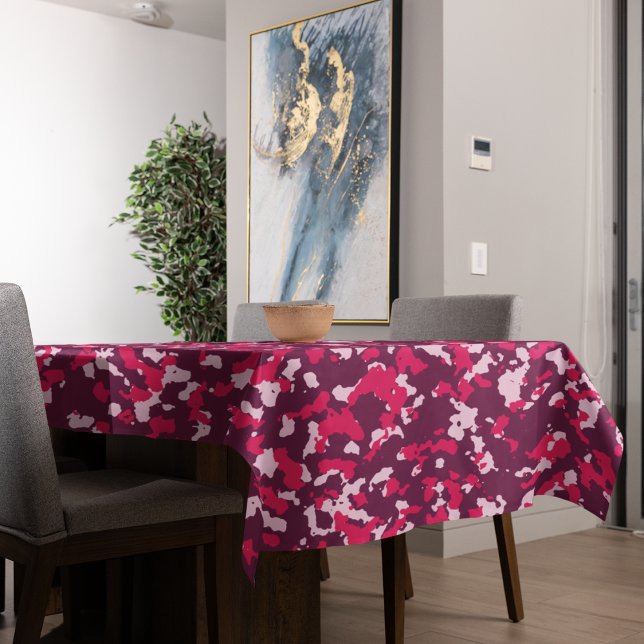 Toalha De Mesa Camuflagem Rosa (table cloth)