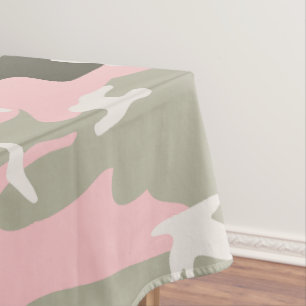 Toalha De Mesa Camuflagem rosa e verde, Militares, Exército