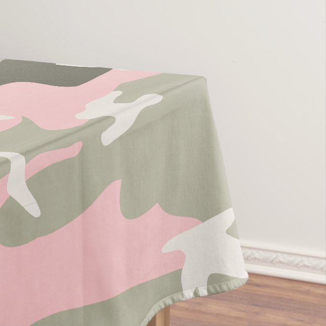 Toalha De Mesa Camuflagem rosa e verde, Militares, Exército (Posição Original)
