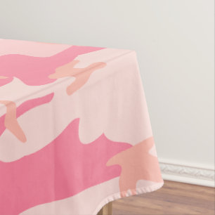 Toalha De Mesa Camuflagem Rosa, Militar, Exército