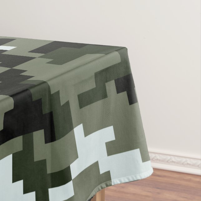 Toalha De Mesa Camuflagem urbana digital de 8 bits/Camo (Posição Original)