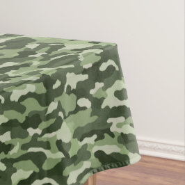 Toalha De Mesa Camuflagem Verde Clássica