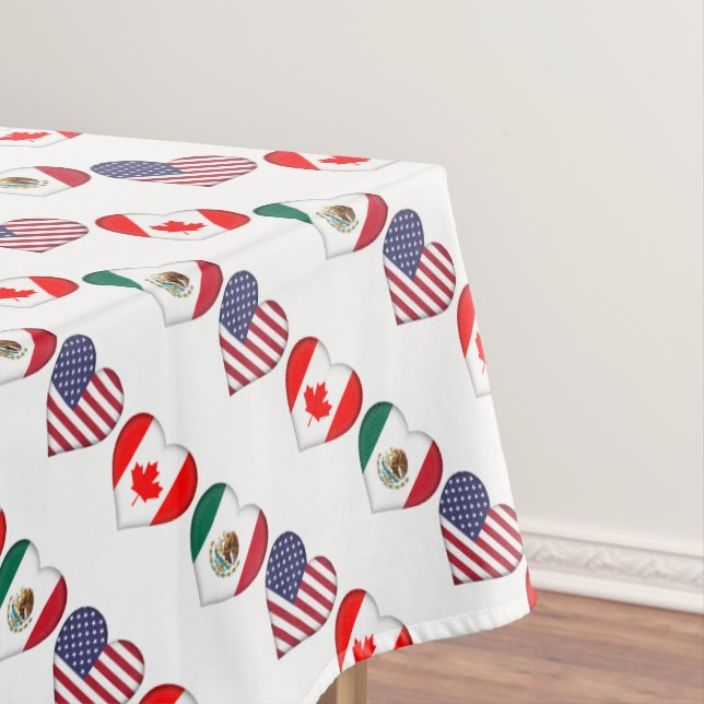 Toalha De Mesa Canadá México EUA hospedando o Futebol Tournament  (Posição Original)