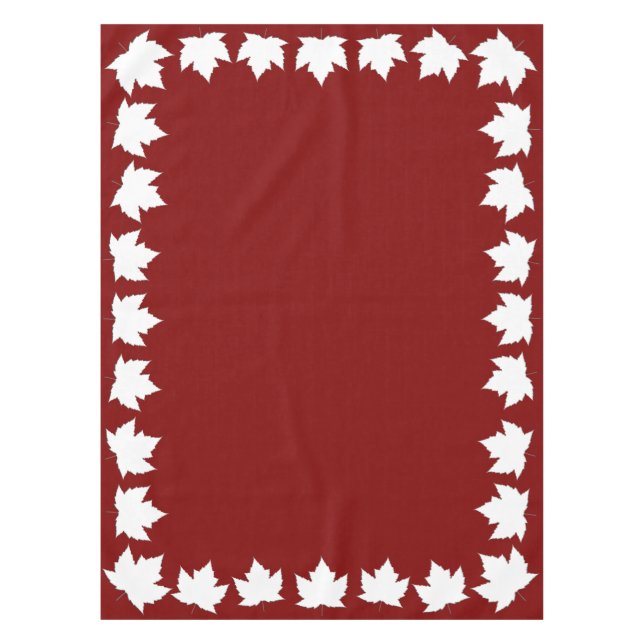 Toalha De Mesa Canadá Tablecloth Canada Maple Leaf Tablecloth (Frente)