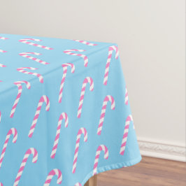 Toalha De Mesa Candy Cane Blue de Natal