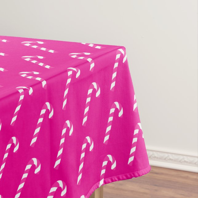 Toalha De Mesa Candy Cane Red de Natal (Posição Original)