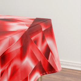 Toalha De Mesa Canto dos quadrados inclinados, vermelhos a esbran