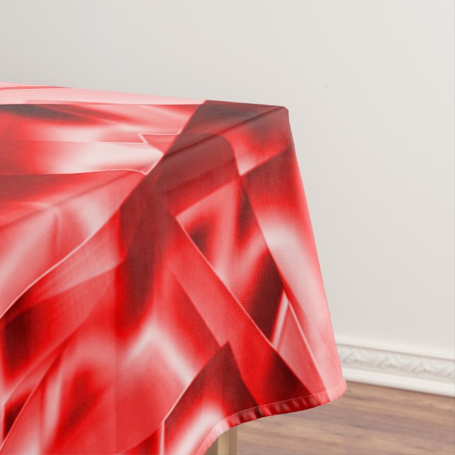 Toalha De Mesa Canto dos quadrados inclinados, vermelhos a esbran (Posição Original)